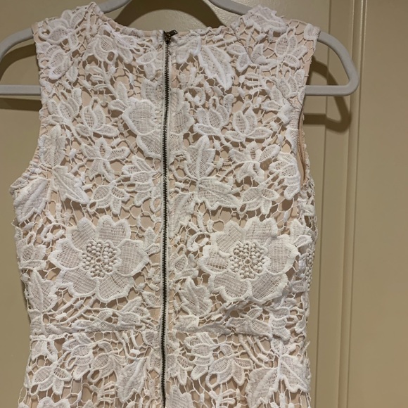 LOFT cream/nude lace overlay dress - Picture 6 of 13